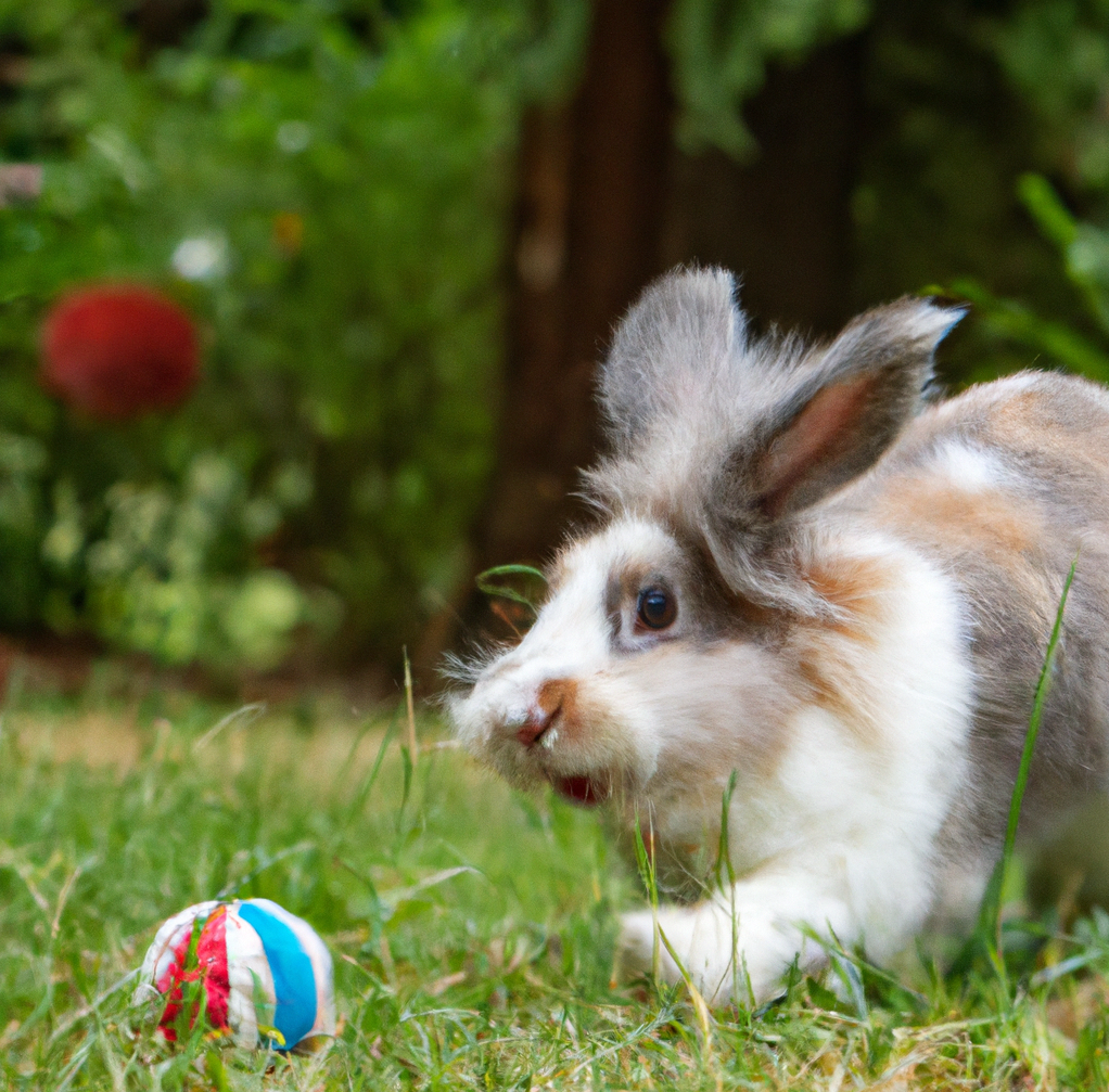 Furry Rabbit Pet Playing