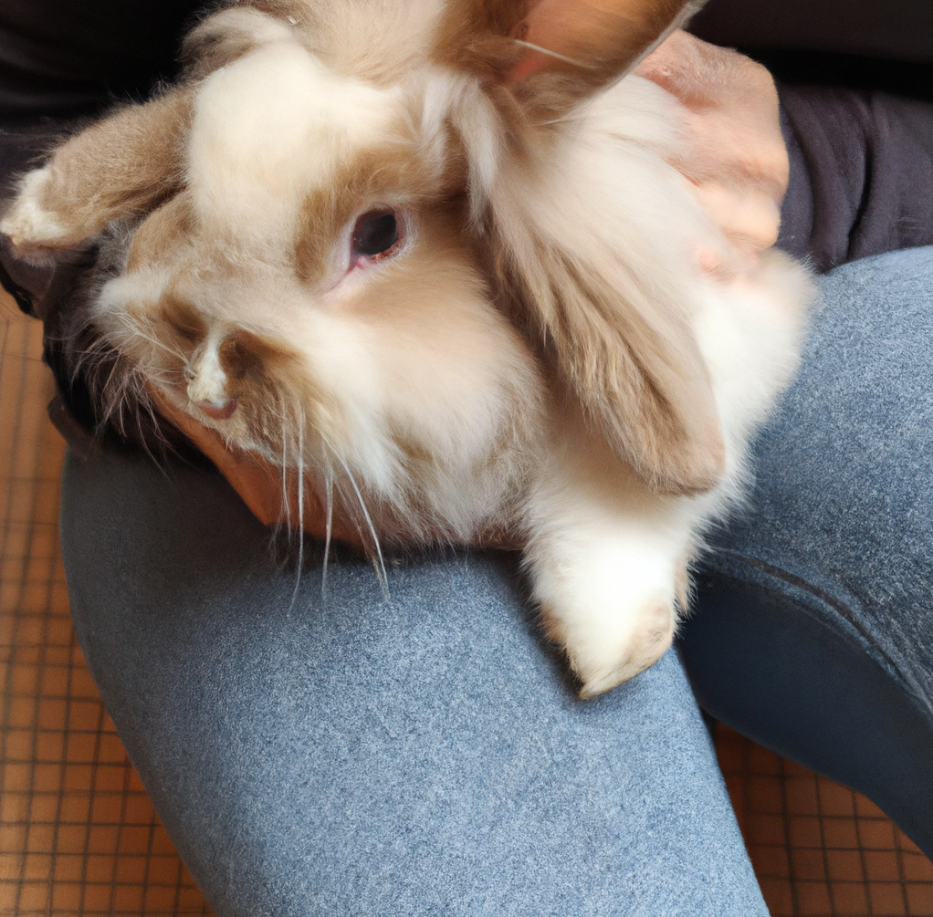 Lionhead Sitting in the Lap