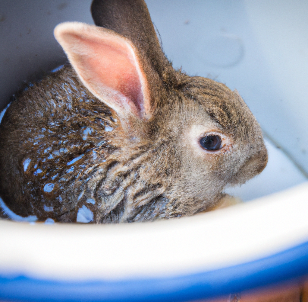 Pet Rabbit Wants Bathing