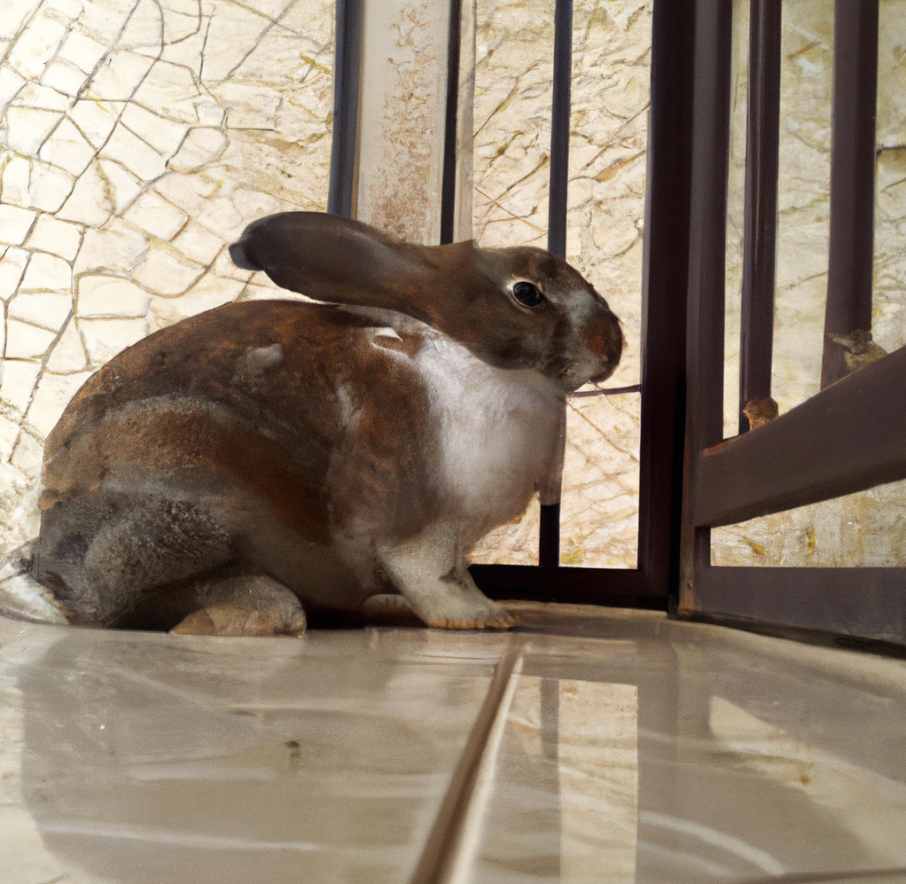 Rabbit Waiting to its Owner