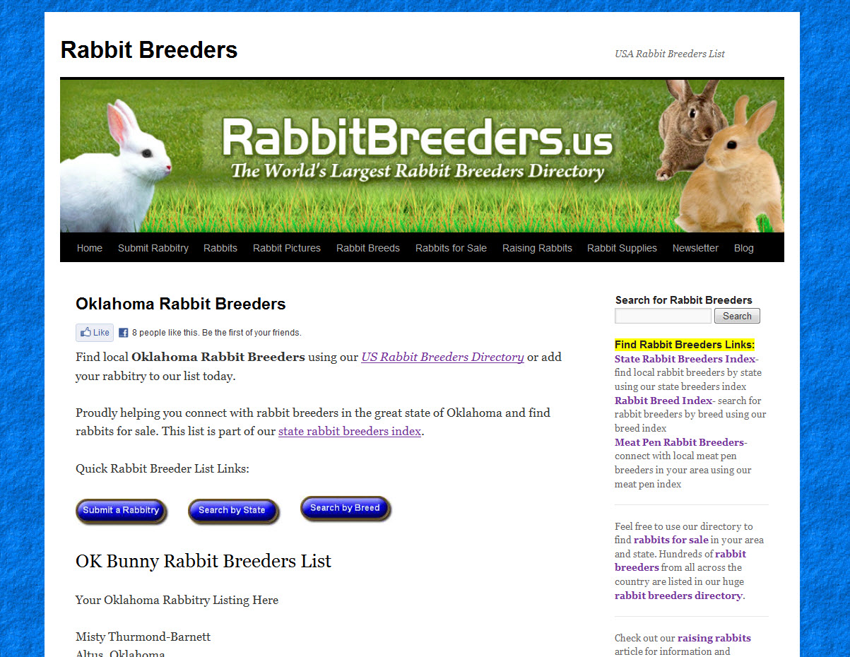 Rabbits for Sale in Broken Arrow, OK | USA Rabbit Breeders