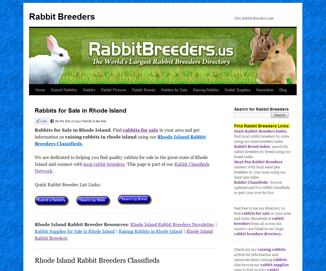 Rhode Island Rabbit Breeders