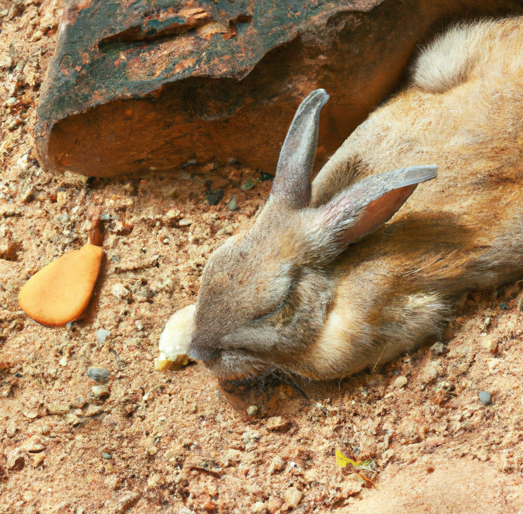 Sleeping Rabbit in the Wild