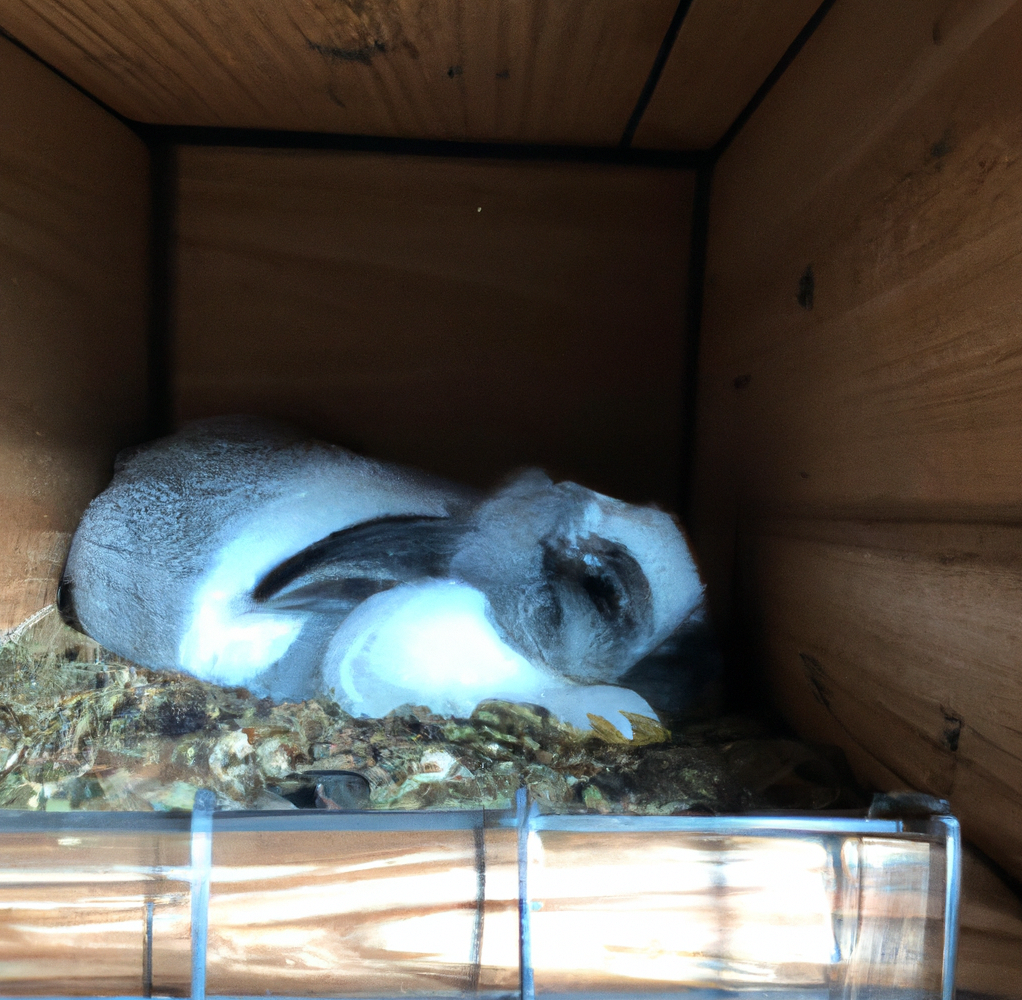 Stressed Rabbit Sleeping