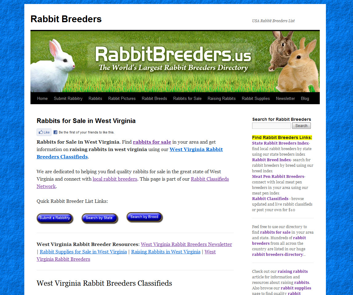 West Virginia Rabbit Breeders