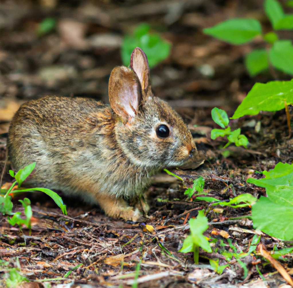 Wild Rabbit Pet in the Jungle